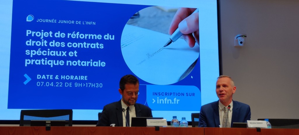 Arnaud Bayart est intervenu au côté de Nicolas DAMAS, Professeur des Universités, afin de présenter une partie du projet de réforme du droit des contrats spéciaux lors d'une journée organisée au Conseil Supérieur du Notariat (CSN).