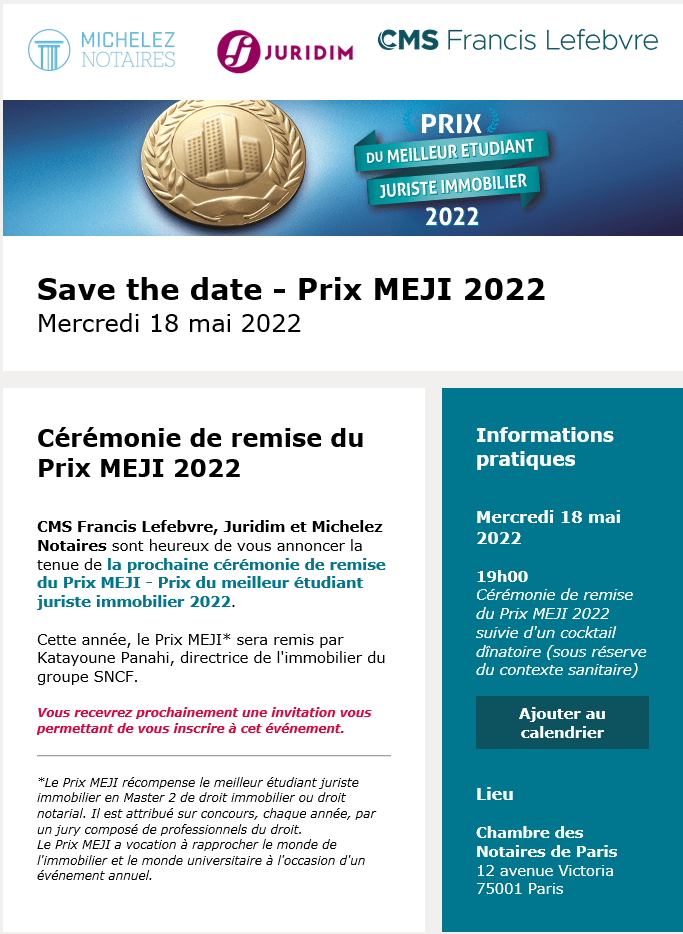 capture de la pageSaveTheDate2022