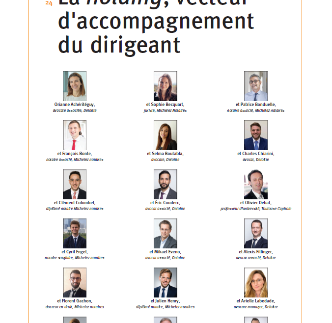 La holding, vecteur d&rsquo;accompagnement du dirigeant