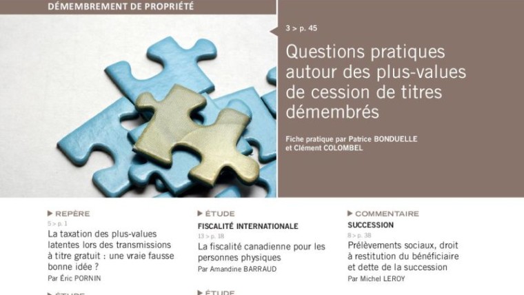 Démembrement de propriété : 3 questions pratiques autour des plus-values de cession de titres démembrés